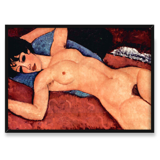 Amedeo Modigliani Akt 5 Nude on a Blue Cushion