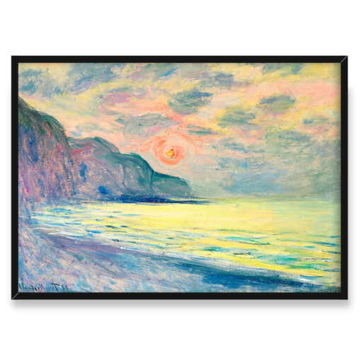 Claude Monet Soleil couchant Zachód słońca Pourville