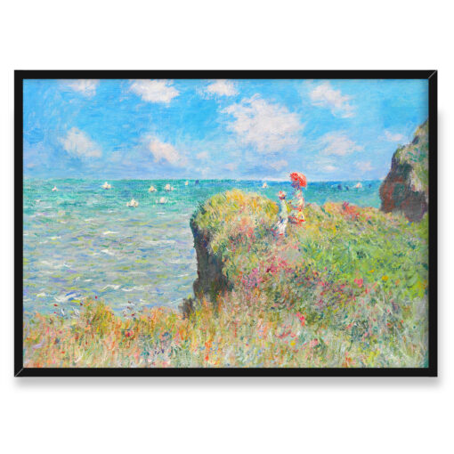 Claude Monet Spacer po klifie w Pourville