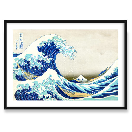 Hokusai Great Wave of Kaganawa Wielka fala w Kaganawie v2