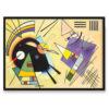 Wassily Kandinsky Schwarz und violet abstrakcja