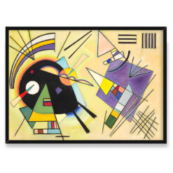 Wassily Kandinsky Schwarz und violet abstrakcja