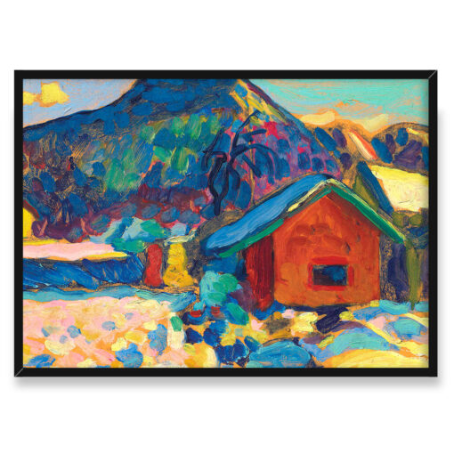 Wassily Kandinsky Winterstudie mit berg