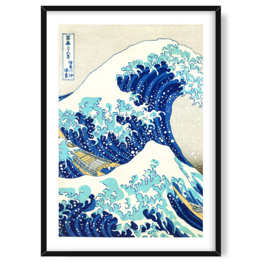 Hokusai Great Wave of Kanagawa Wielka fala w Kanagawie v4