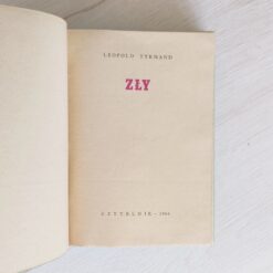 Książka Zły Leopold Tyrmand 1966 Czytelnik