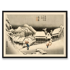 Hiroshige Andō Śnieżny wieczór