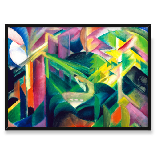 Franz Marc Jeleń w klasztornym ogrodzie