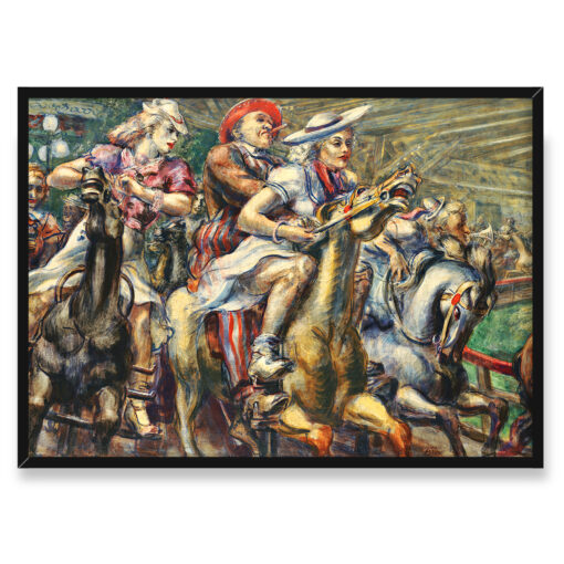 Reginald Marsh Drewniane konie