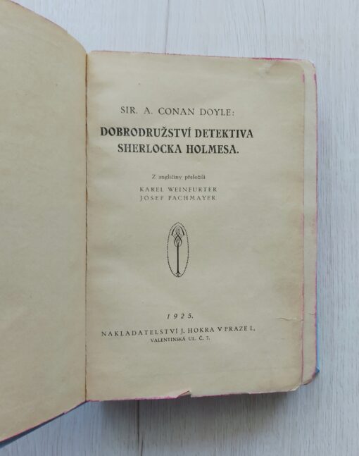 Przygody Sherlocka Holmesa Conan Doyle CZESKI 1925 - obrazek 7