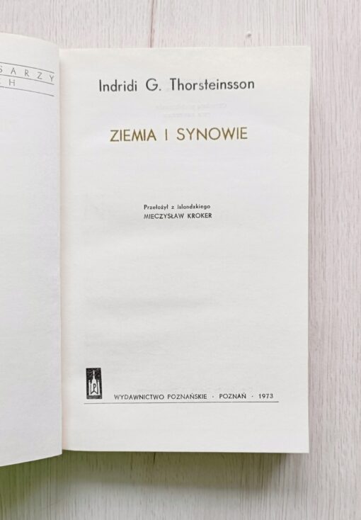 Ziemia i Synowie Ingridi G. Thorsteinsson 1973 - obrazek 6