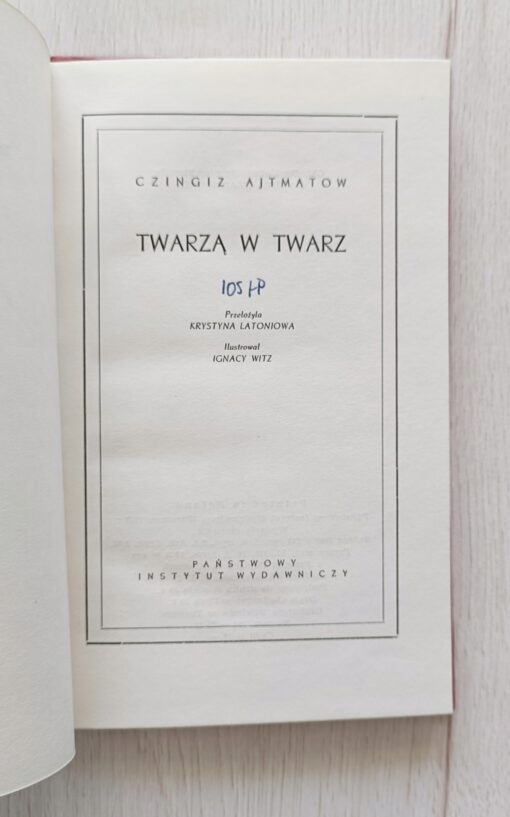Twarzą w twarz Ajmatow ilustracje Witz - obrazek 3