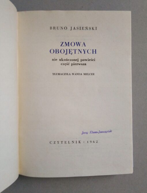 Zmowa obojętnych Jasieński 1961 - obrazek 8
