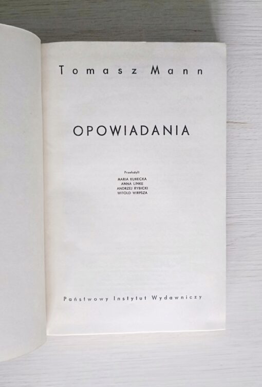 Opowiadania Tomasz Mann - obrazek 3