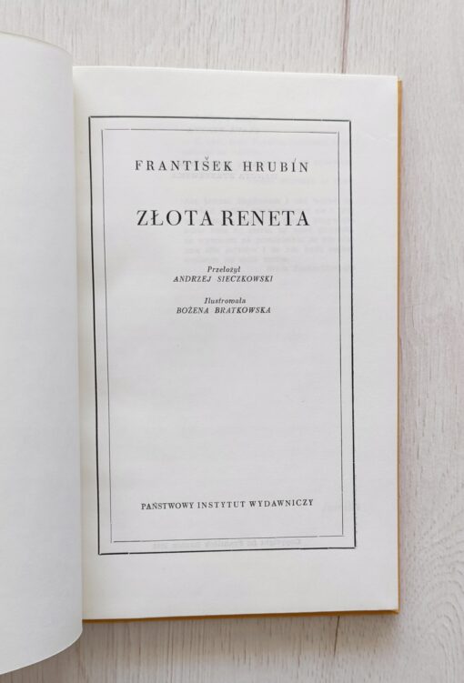 Złota reneta Hrubin ilustracje Bratkowska - obrazek 3