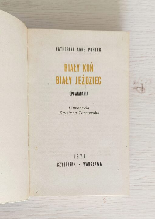Biały koń biały jeździec Porter 1971 - obrazek 7