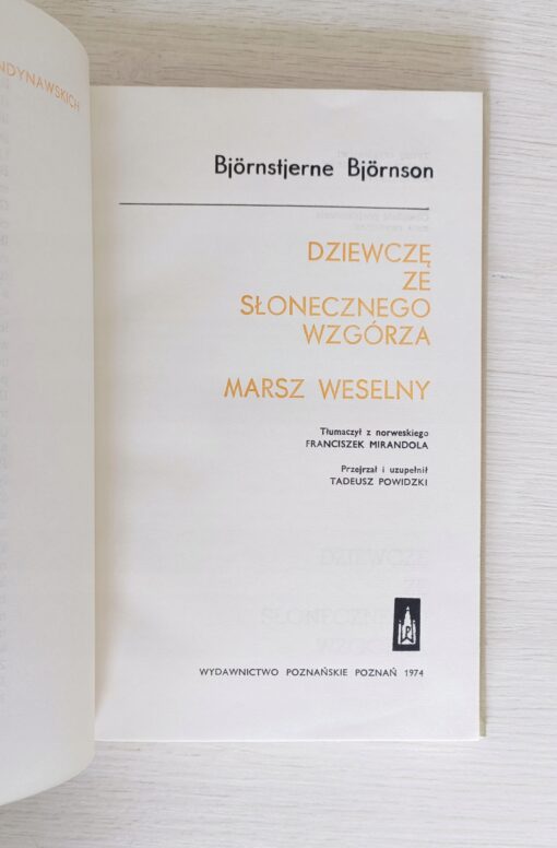 Dziewcze ze słonecznego wzgórza Bjornstjerne Bjornson - obrazek 4