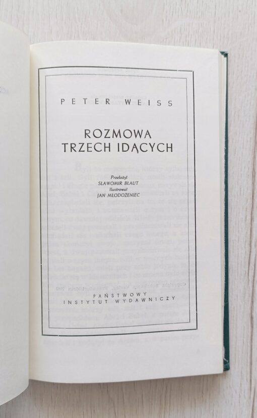 Rozmowa trzech idących Weiss ilustracje Młodożeniec - obrazek 3