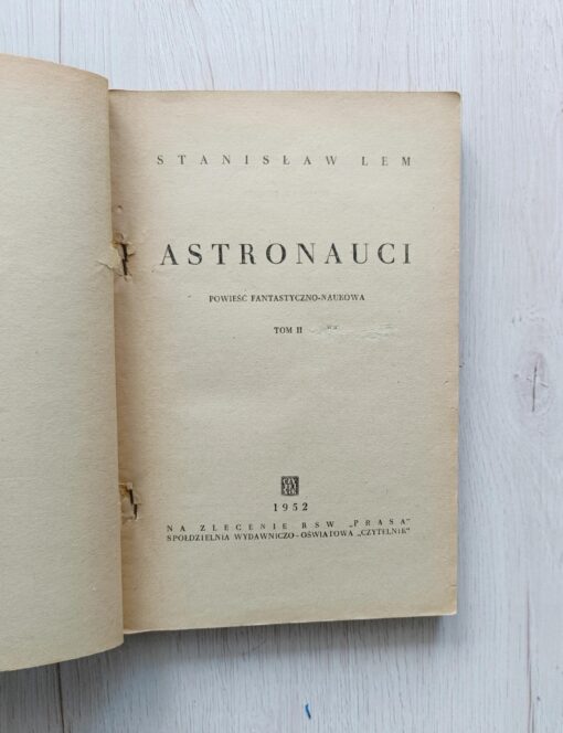 Astronauci Stanisław Lem 1952 wydanie 2 - obrazek 4