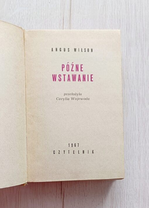 Późne wstawanie Angus Wilson - obrazek 5