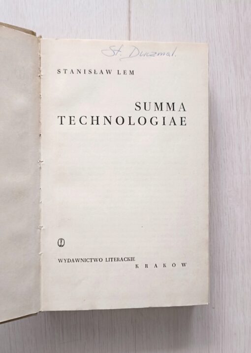 Summa technologiae Lem 1964 wydanie 1 - obrazek 7