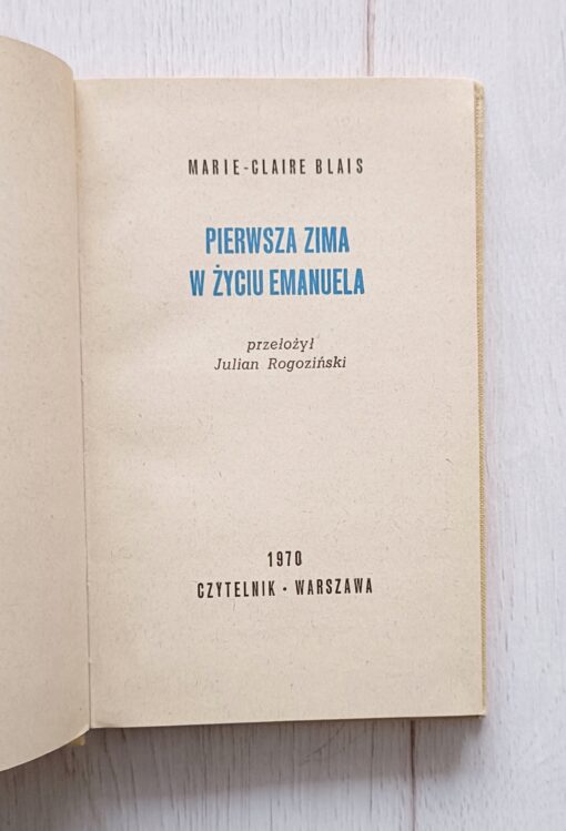 Blais Pierwsza zima w życiu Emanuela - obrazek 5