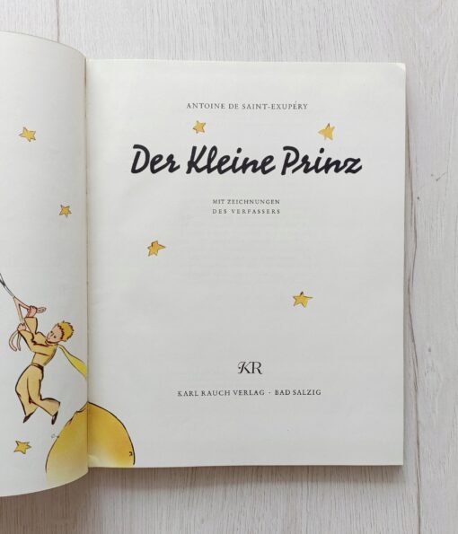 Der Kleine Prinz Mały Książę Saint-Exupery 1950 1 wydanie - obrazek 8
