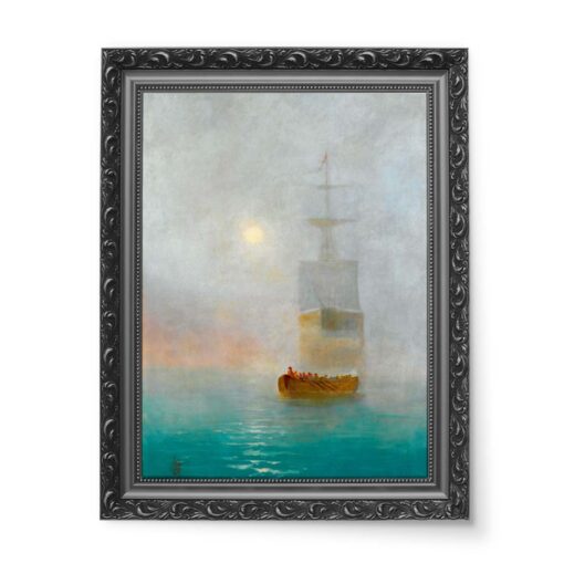 Abdulmecid Efendi Galeon we mgle 50x70 wydruk na płótnie CANVAS