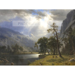 Albert Bierstadt Mount Starr King Yosemite — produkt cyfrowy do pobrania