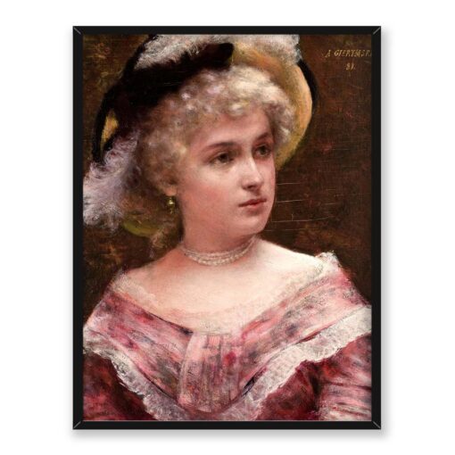 Aleksander Gierymski Dama rokokowa 30x40