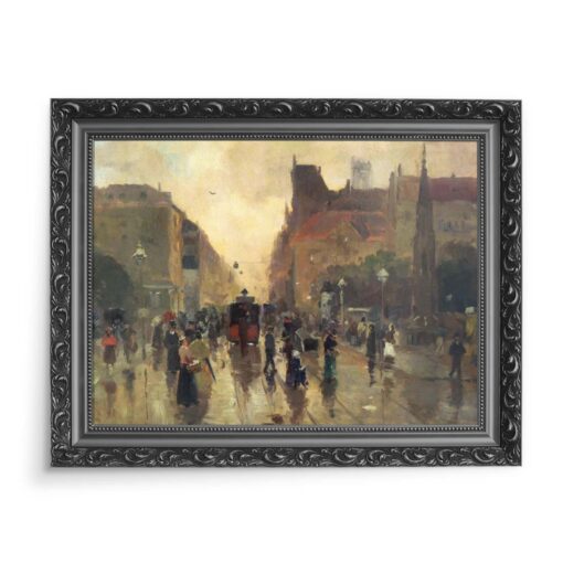 Aleksander Gierymski Fragment miasta 70x50 wydruk na płótnie CANVAS