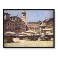 Aleksander Gierymski Plac w Veronie 40x30