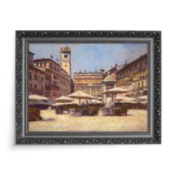 Aleksander Gierymski Plac w Veronie 70x50 wydruk na płótnie CANVAS
