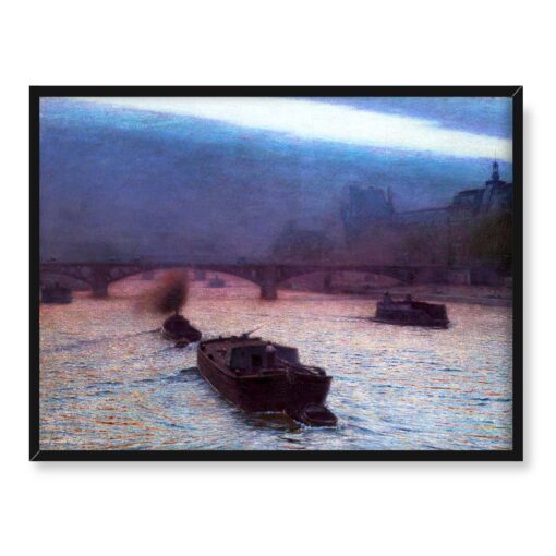 Aleksander Gierymski Wieczór na Sekwanie 40x30 w RAMIE