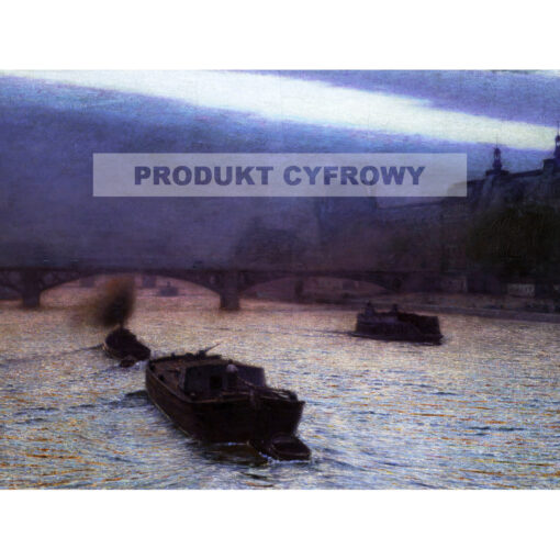 Aleksander Gierymski Wieczór na Sekwanie — produkt cyfrowy do pobrania