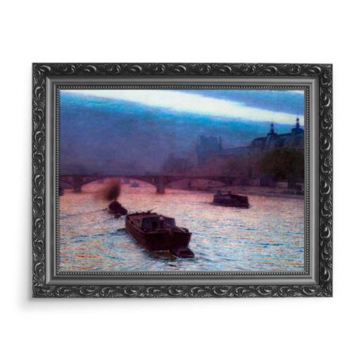 Aleksander Gierymski Wieczór na Sekwanie 70x50 wydruk na płótnie CANVAS