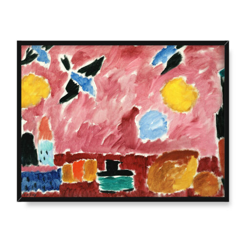 Alexei von Javlensky Z tapetą w czerwone jaskółki 40x30 w RAMIE