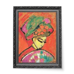 Alexei von Jawlensky Młoda dziewczyna w kwiecistym kapeluszu 1910 r 50x70 wydruk na płótnie CANVAS