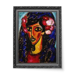 Alexei von Jawlensky Niebieska mantylka 50x70 wydruk na płótnie CANVAS
