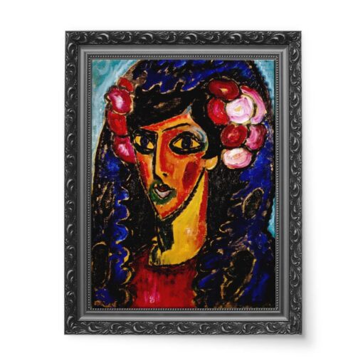 Alexei von Jawlensky Niebieska mantylka 50x70 wydruk na płótnie CANVAS