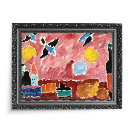 Alexei VON Jawlensky Z tapetą w czerwone jaskółki 70x50 wydruk na płótnie CANVAS