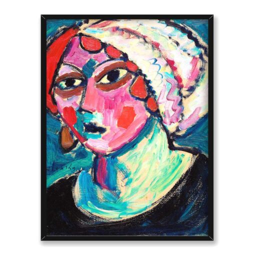 Alexej von Javlensky Biały turban 30x40 w RAMIE