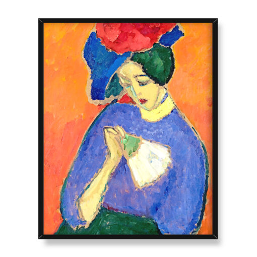 Alexej von Javlensky Dama z wachlarzem 40x50 w RAMIE