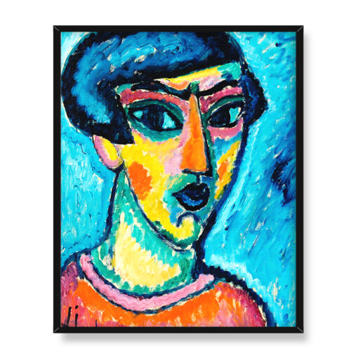 Alexej von Javlensky Głowa w kolorze niebieskim 40x50