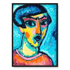 Alexej von Javlensky Głowa w kolorze niebieskim 50×70