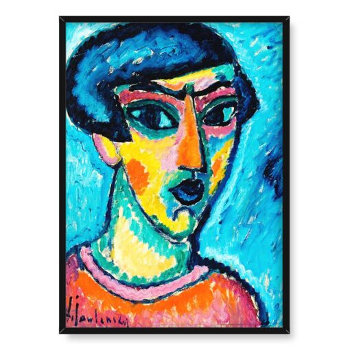 Alexej von Javlensky Głowa w kolorze niebieskim 50x70