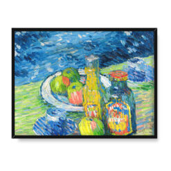 Alexej von Javlensky Martwa natura z butelkami i owocami 40×30 w RAMIE