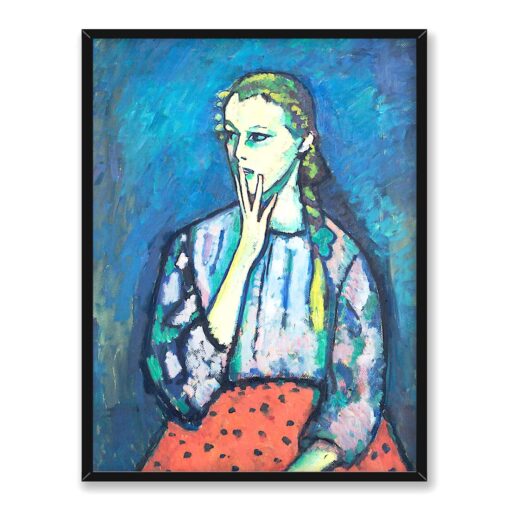 Alexej von Javlensky Portret dziewczyny 30x40