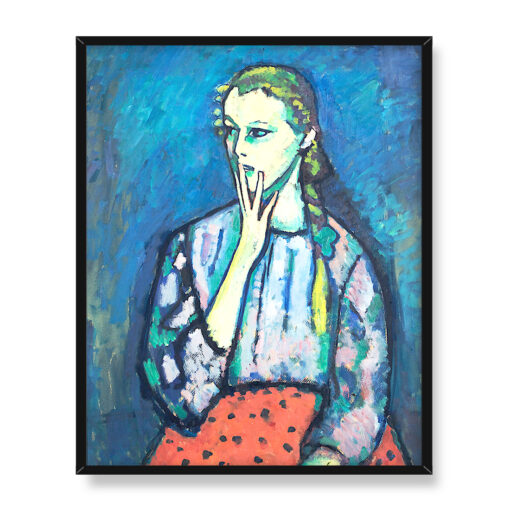Alexej von Javlensky Portret dziewczyny 40x50 w RAMIE