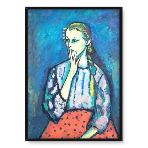 Alexej von Javlensky Portret dziewczyny 50x70