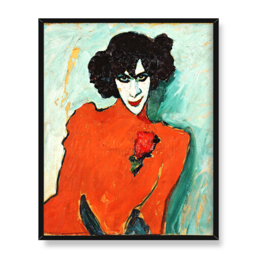 Alexej von Javlensky Portret tancerza Aleksandra Sacharowa 40x50 w RAMIE